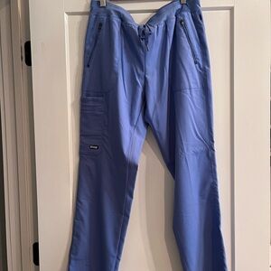 Grey's Anatomy Blue Cargo Pants with Drawstring Waist